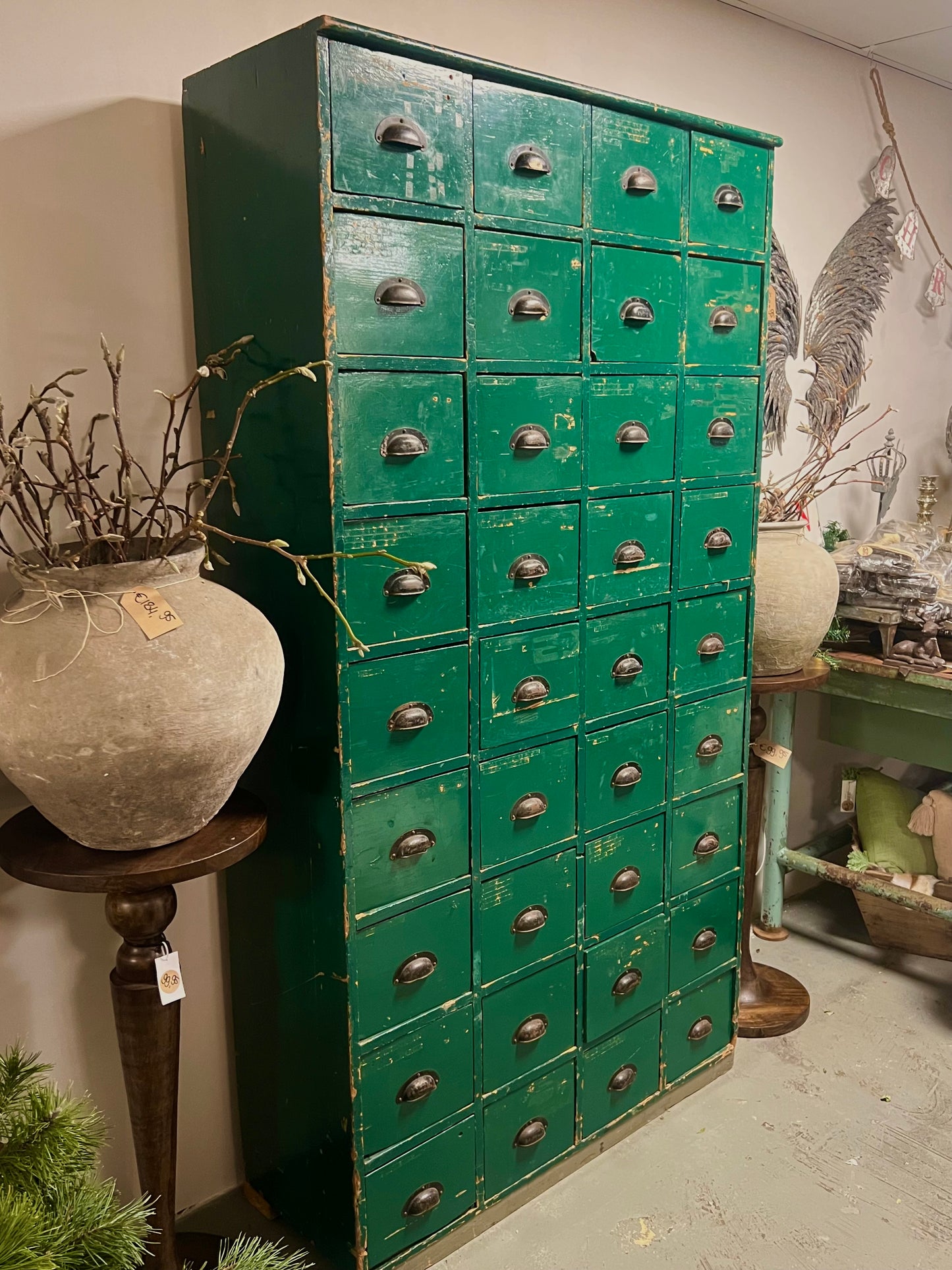 OUDE | APOTHEKERSKAST |GROEN