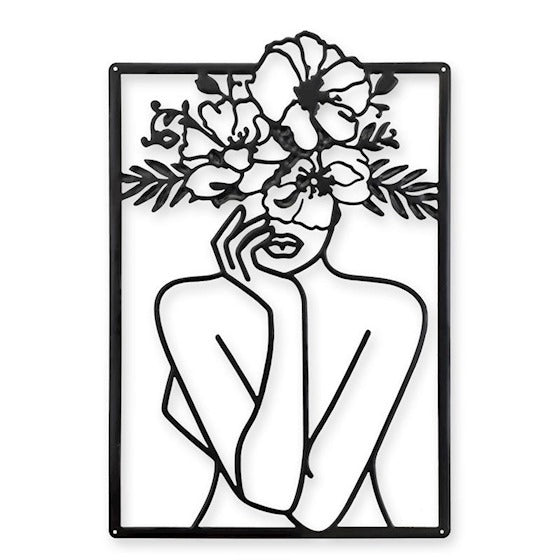 OUTLINE | TIN | VROUW | MET | BLOEMEN