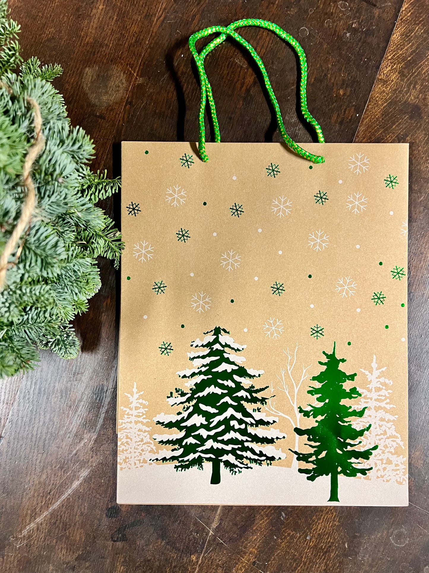 GIFT | BAG | KERSTBOMEN | SNEEUW