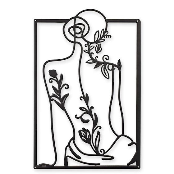 OUTLINE TIN FLOWER GIRL