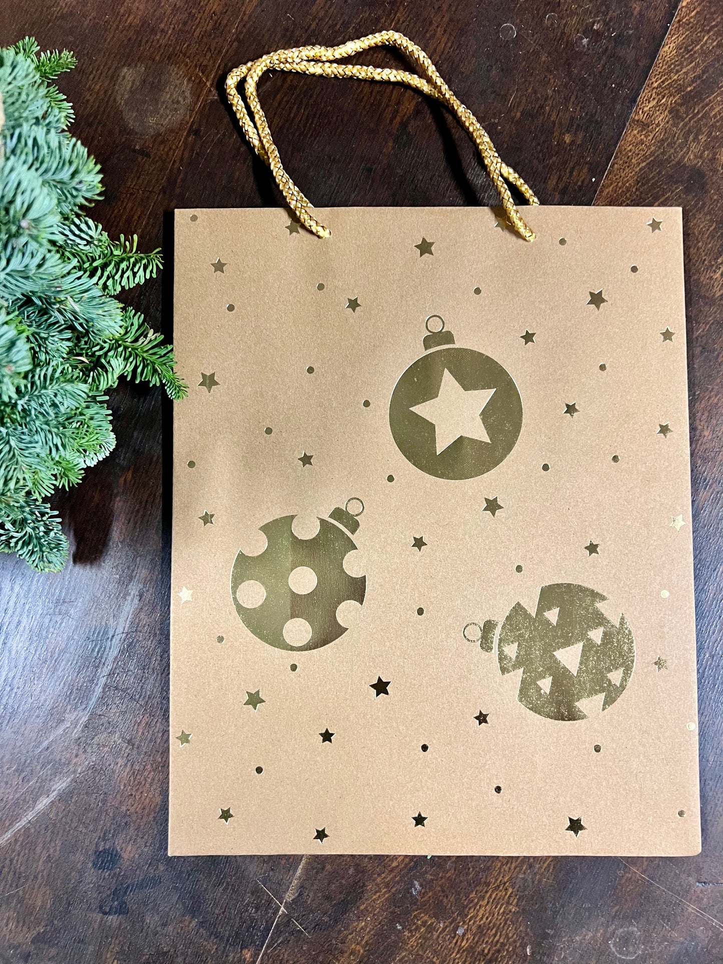 GIFT | BAG | GOUD | KERSTBALLEN